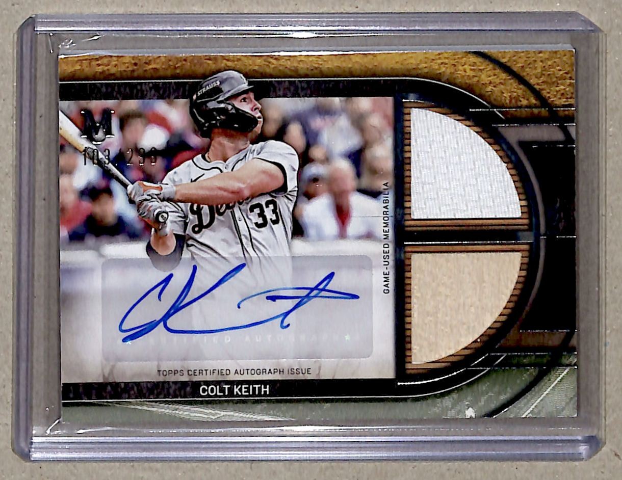 2025 Museum Collection Signature Swatches Colt Keith /299 #SPDRA-CK