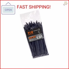 TR Industrial Multi-Purpose UV Resistant Black Cable Ties, 8 inches, 100 Pack