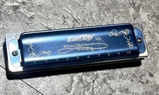 East Top 008K Blues Harmonica Key Of C Color Blue