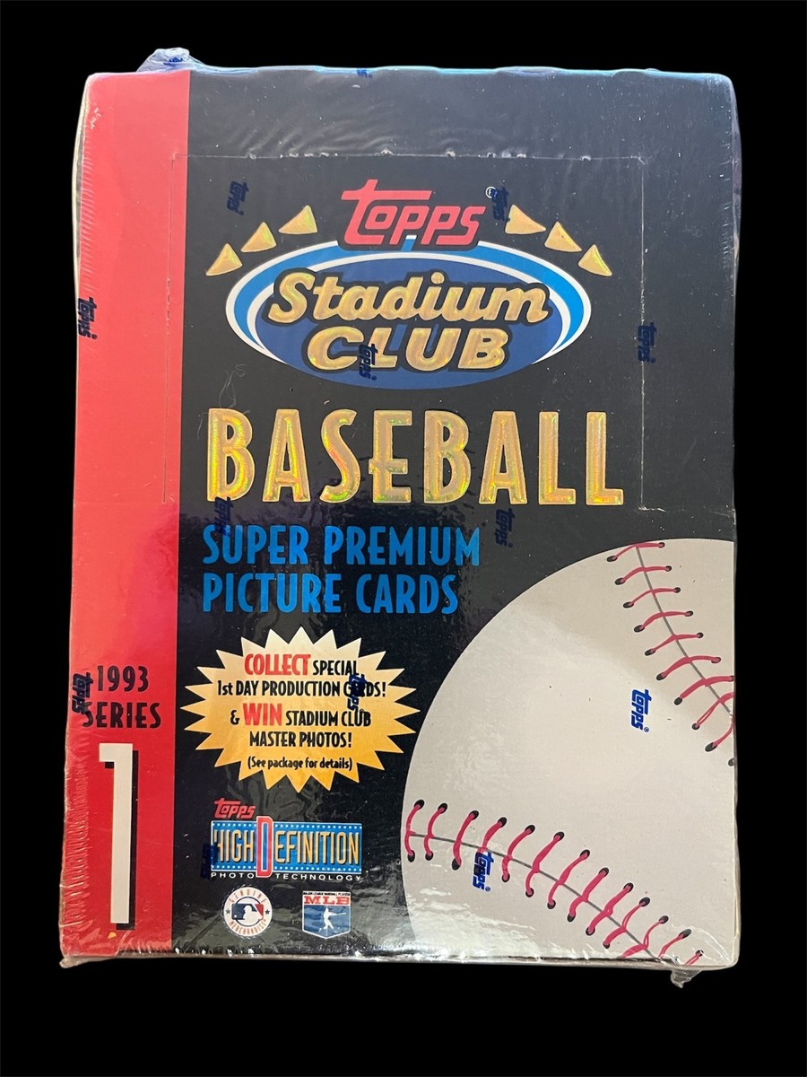 1993 Topps Stadium Club Baseball Box Series 1 Factory Sealed FREE