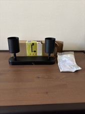 Ceiling Spotlights 2Way Black Metal GU10 adjustable new in box with instructions