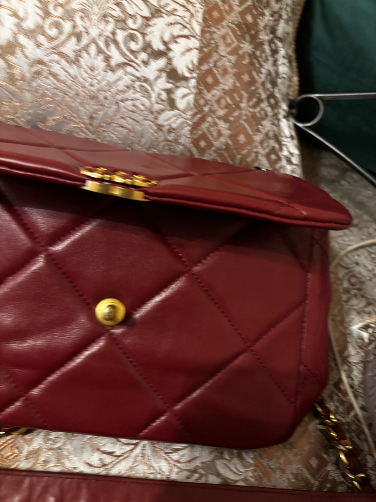 Chanel 19 bag good condition medium size nice color 