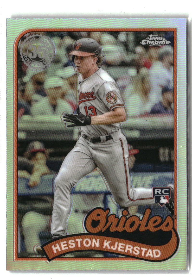 2024 Topps Chrome #89CB-18 Heston Kjerstad 1989 Topps Baseball 35th Anniversary