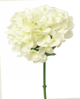 Creamy White Hydrangea Stem Artificial Flower
