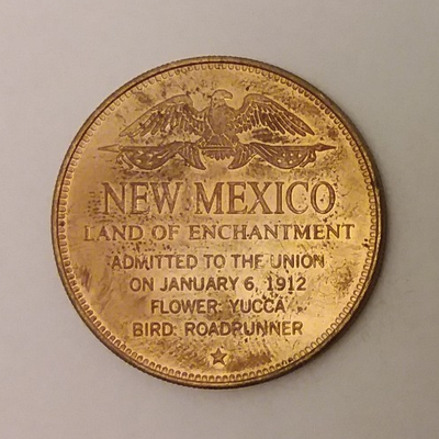 New Mexico 47th State Souvenir Coin Token 26mm | eBay