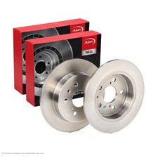 2X APEC Rear Brake Discs for SUZUKI SX4 2006- 278mm Solid DSK2957