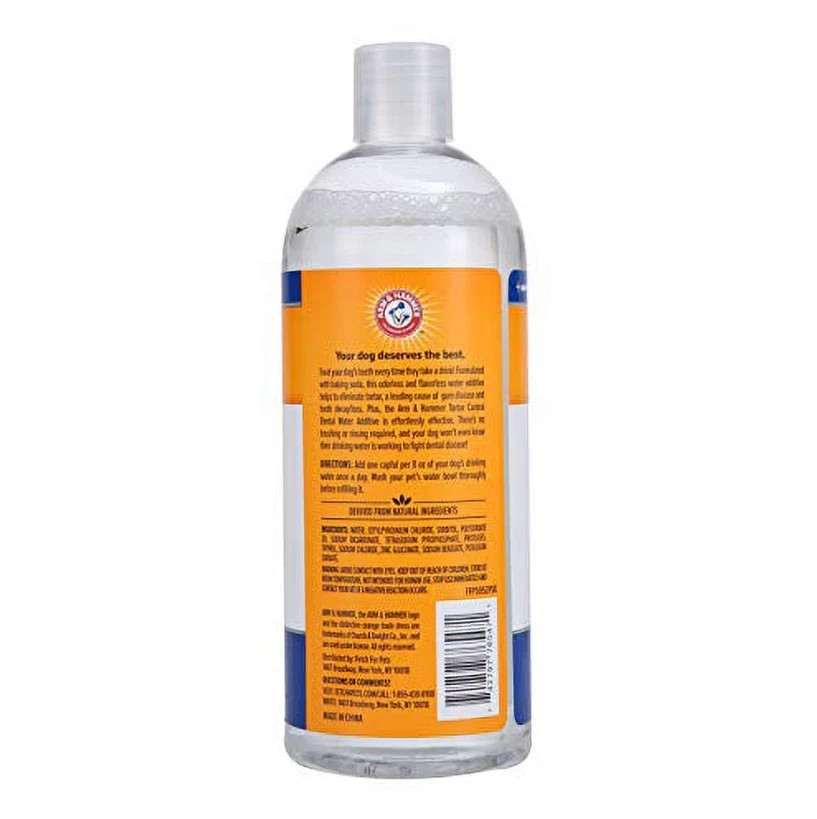 Arm & Hammer Dog Water Additive for Dental Care - Bad Breath 16 Fl Oz 3 PACKS