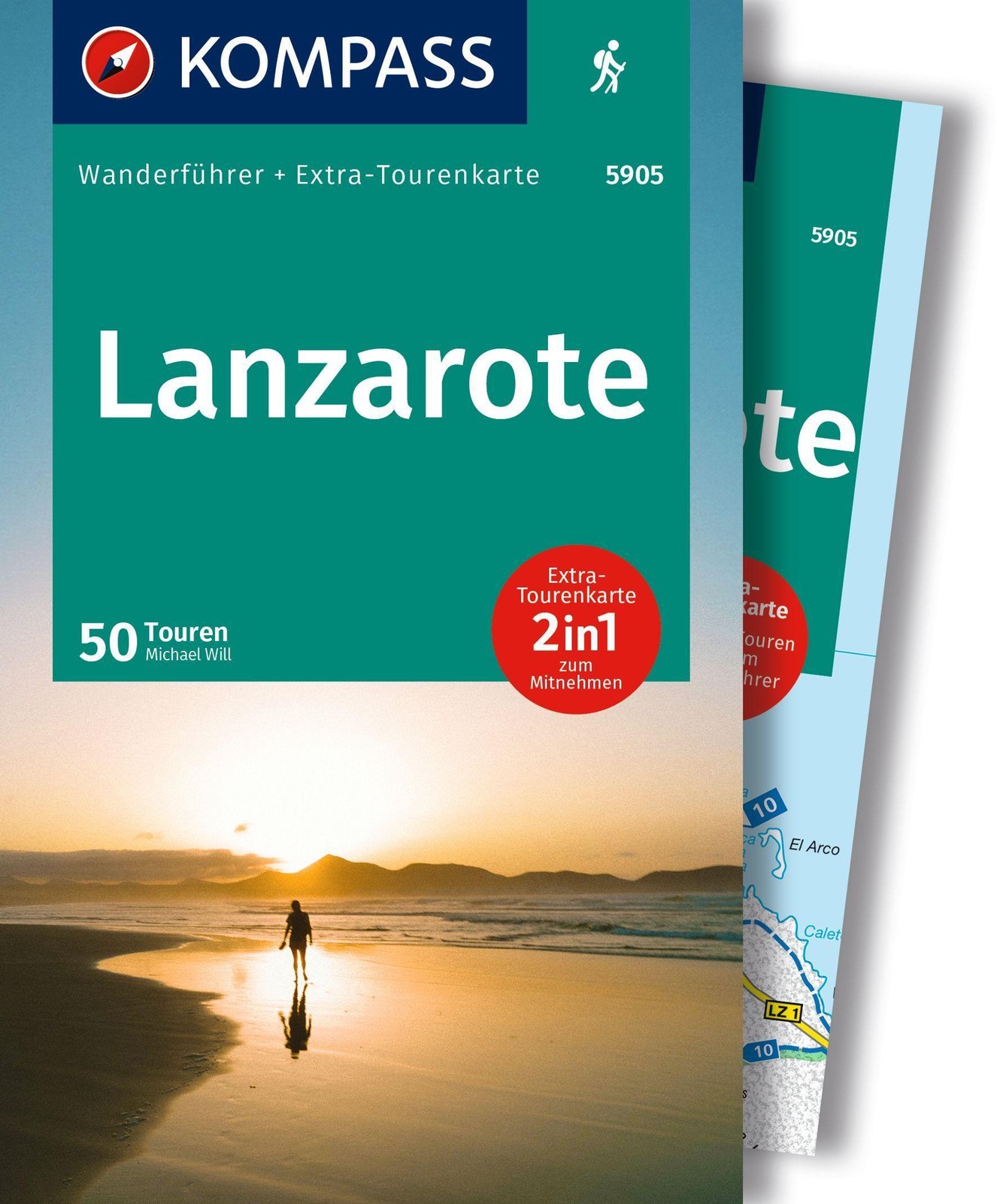 KOMPASS Wanderführer Lanzarote, 50 Touren mit Extra-Tourenkarte Michael Will