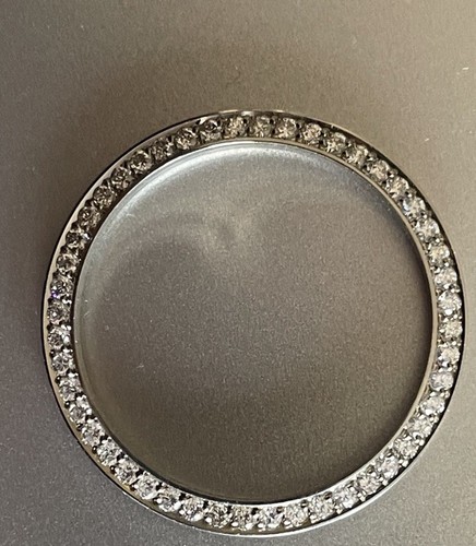 Custom Diamond Bezel 1.05 ct'. Set in Edelstahl für Rolex Herren 34MM Datum - Bild 1 von 4