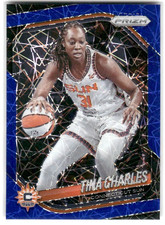 2025 Panini Prizm WNBA Tina Charles #3 Blue Velocity Prizm
