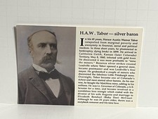 Horace Austin Warner Tabor Silver Baron Governor Colorado Continental Postcard