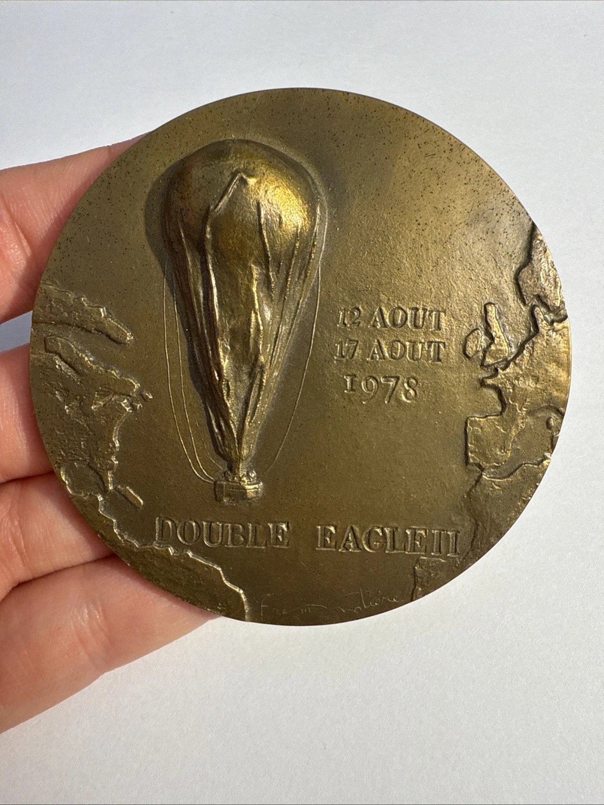 Médaille Double Eagle II 12 Août 17 Août 1978 En Bronze