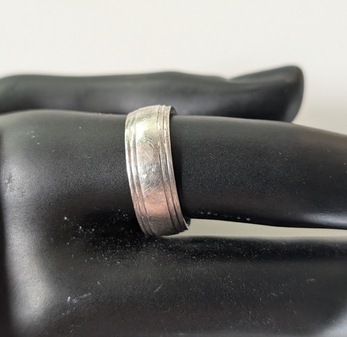 Sterling Silver Ring 925 Men’s Size UK R Used - Imagen 2 de 6