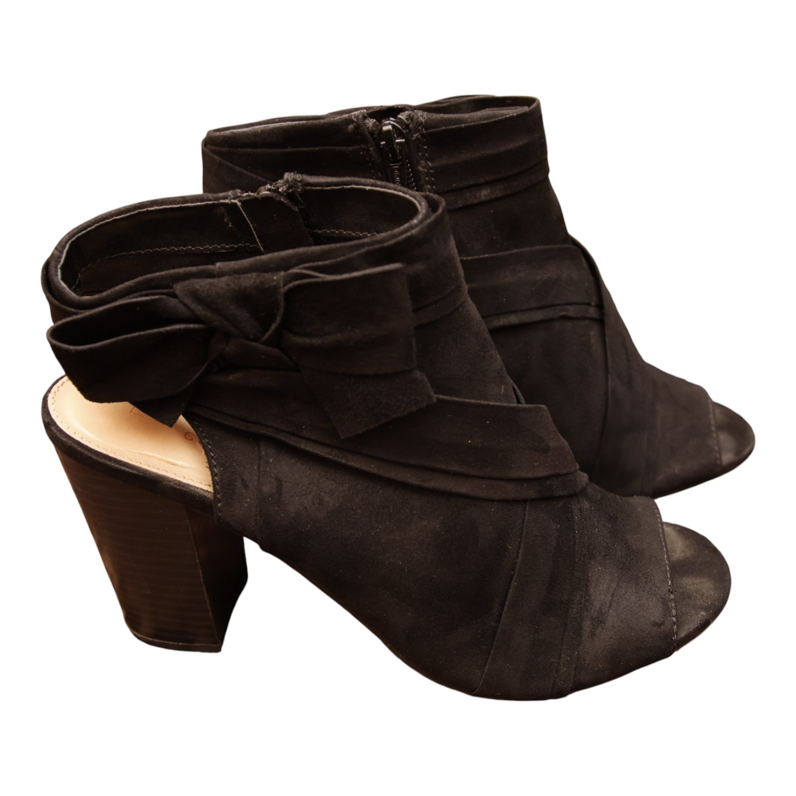 Universal Thread Womens Black Open Toe Ankle Boot… - image 3