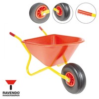 Ravendo Kinder Schubkarre Kinder Kinderschubkarre Schubkarren Vollgummirad BJ350
