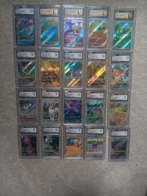 Pokemon TCG Bundle lot of 20 Slabs- CGC PRISTINE 10, 10, 9; Ivysaur, Lapras