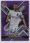 2021 Topps Finest Bundesliga Purple Wave Refractor 80/80 Marvin Friedrich Auto