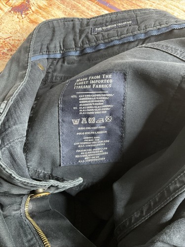 Polo Ralph Lauren Jeans Men's 32x34 Fine European Tailoring Black Trousers - Picture 17 of 19