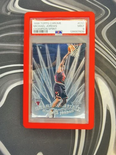 1998 Topps Chrome Champion Spirit CS1 Michael Jordan PSA 9
