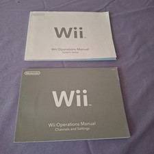 Original Nintendo Wii Owners Operations Manuals Guides Setup instructions