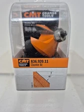 CMT 836.920.11 45degree Chamfer Bit, 1/2-Inch Shank, Carbide-Tipped