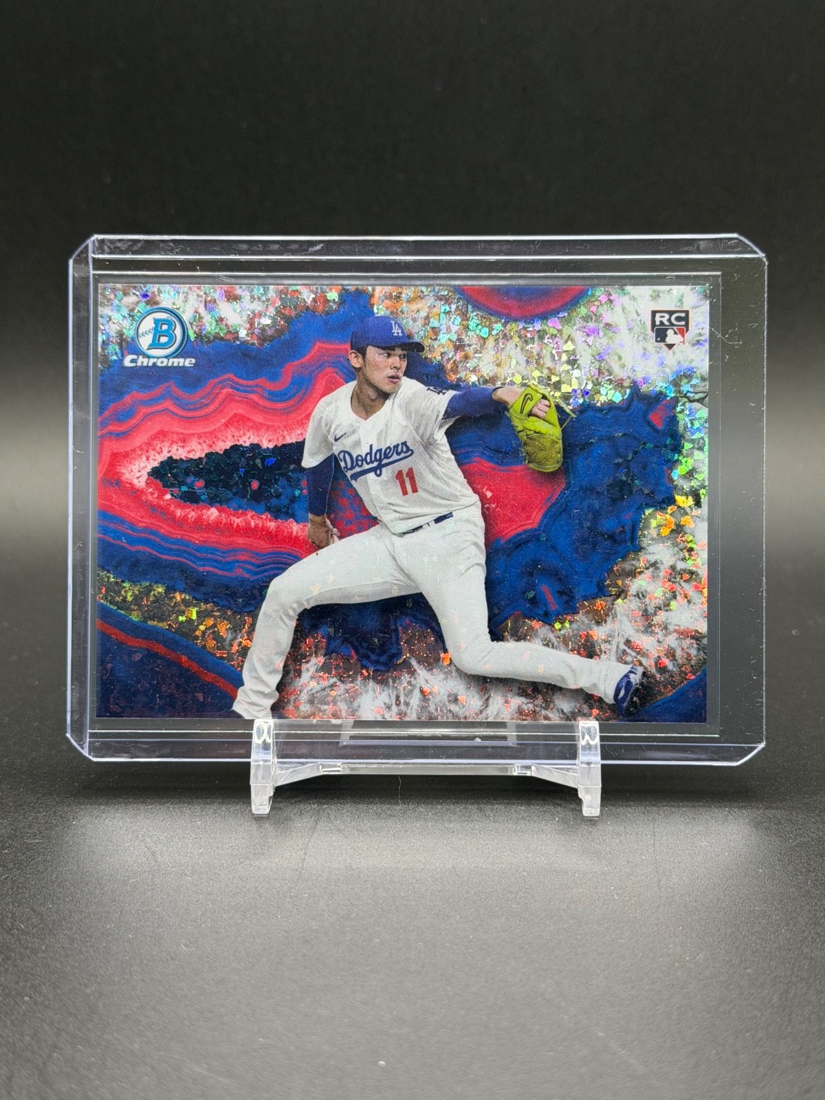 Roki Sasaki Crystalized SSP Case Hit Rookie 2025 Bowman #BWC-9 
