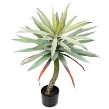Large Fake Agave Plants 3ft/35inch Tall Artificial Yucca Plants in Black Pot ...