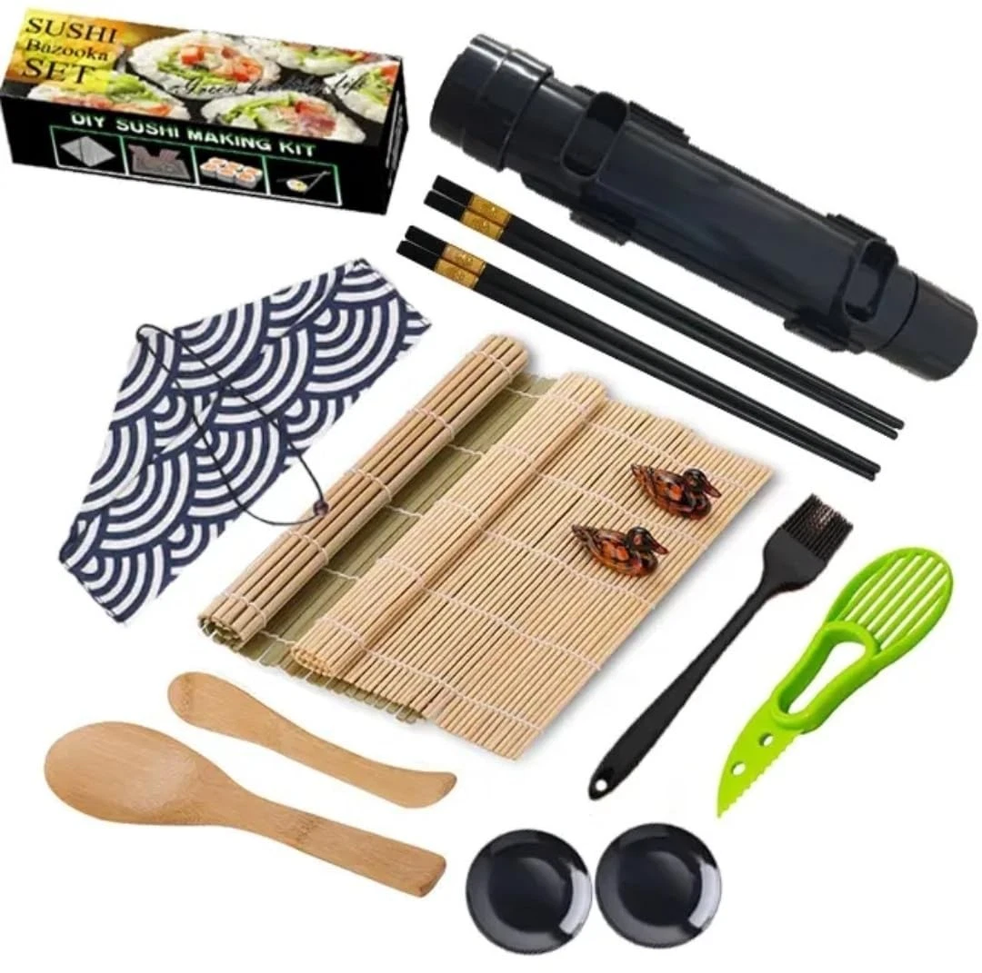 All-in-Sushi Making Kit – Complete Sushi Rolling Kit with Sushi Bazooka, Mats...
Opens in a new wind