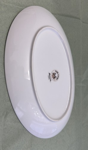 10" Platter by M Fine China Japan "bonwitt " 3903 Delicate Scroll Platinum Rim - Picture 5 of 5