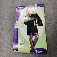 Rubie's Flapper Coat Womens One Size Black 1920s Costume Jacket Gatsby Halloween