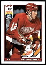1991-92 O-Pee-Chee #317 Sheldon Kennedy Detroit Red Wings Hockey Card