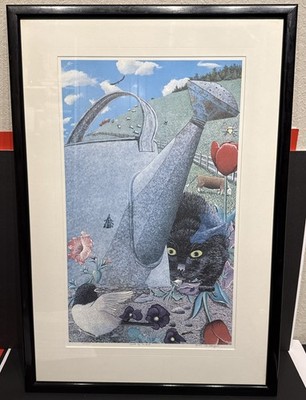 PETER ALLEGAERT ''SAVED BY THE BELL'' LIMITED EDITION HAND SIGNED LITHOGRAPH 22x32