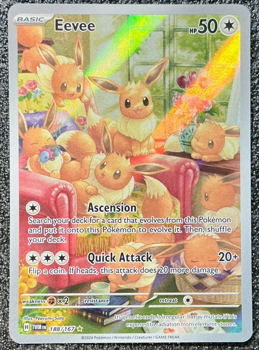 Eevee - 188/167 Holo - SV06: Twilight Masquerade (TWM)