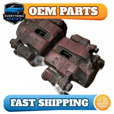 1994-02 Mazda MX-5 Miata OEM Front L & R Brake Caliper w/ Brkt #0108