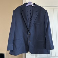 OAK HILL Mens Blazer Sport Coat Casual Jacket Size 50 Poly Blend