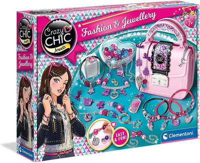 Clementoni Crazy Chic Mode & Schmuck - Schmuck-Set Zum Basteln Von Armbändern, K