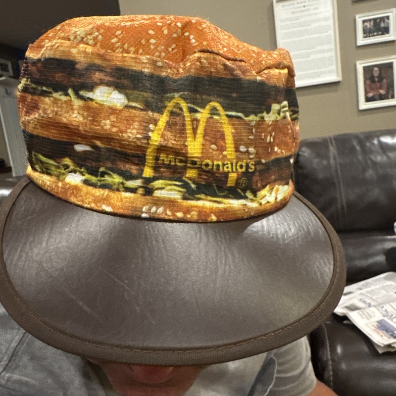 Vintage BIG MAC Hat Cap McDonald’s Restaurant Food Employee 1984 USA Made