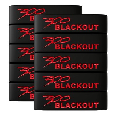 Sparta 300 Blackout Magazine Bands (10-Pack) - Silicone Mag 10 Bands, Black 