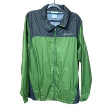 Columbia Sportswear Windbreaker Jacket Green Gray Omni-Shield Womens Size Medium