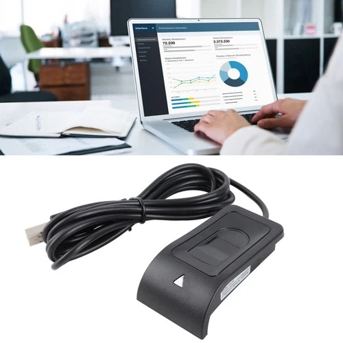 USB Fingerprint Reader Capacitive Fingerprint Reader Black For PC