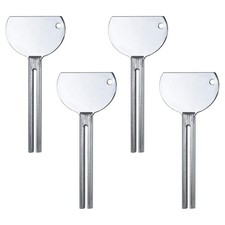 AUEAR, Stainless Steel Toothpaste Tube Squeezers Key Silver 4 Pack,