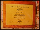 McDonald's VINTAGE 1982 HAMBURGER UNIVERSITY DIPLOMA ULTRA RARE BEAUTIFUL!! $349 — photo 2