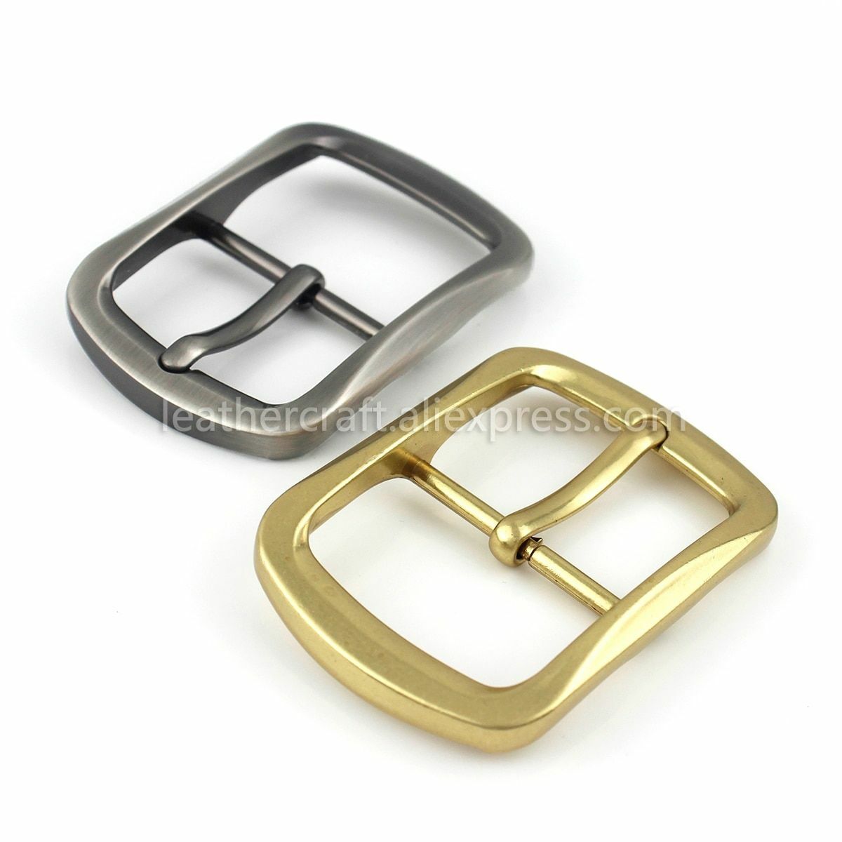 1pc Single Pin Belt Buckles 37-39mm Center Bar Metal Buckle