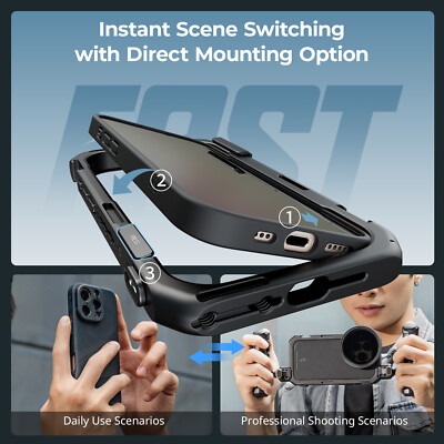 SmallRig モバイルビデオケージ for iPhone16promax SmallRig Mobile Video Phone Cage Flagship Edition for iPhone 16