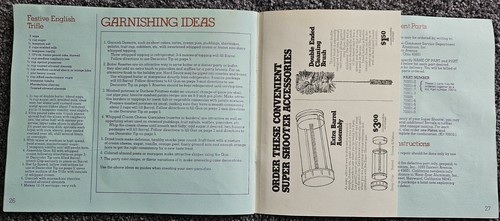 vtg WEAREVER the SUPER SHOOTER original "IDEA BOOK" recipe INSTRUCTION manual - Picture 10 of 12