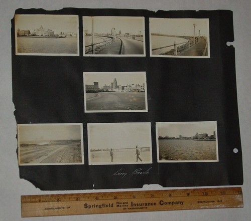 Fifteen 1937 Photos California Lake Arrowhead & Long Beach from Photo Album - Picture 11 of 22