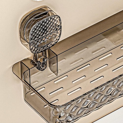Bathroom Holder Suction Storage Box Corrugated Suction Storage Cup Rack W2V1 - Picture 10 of 20