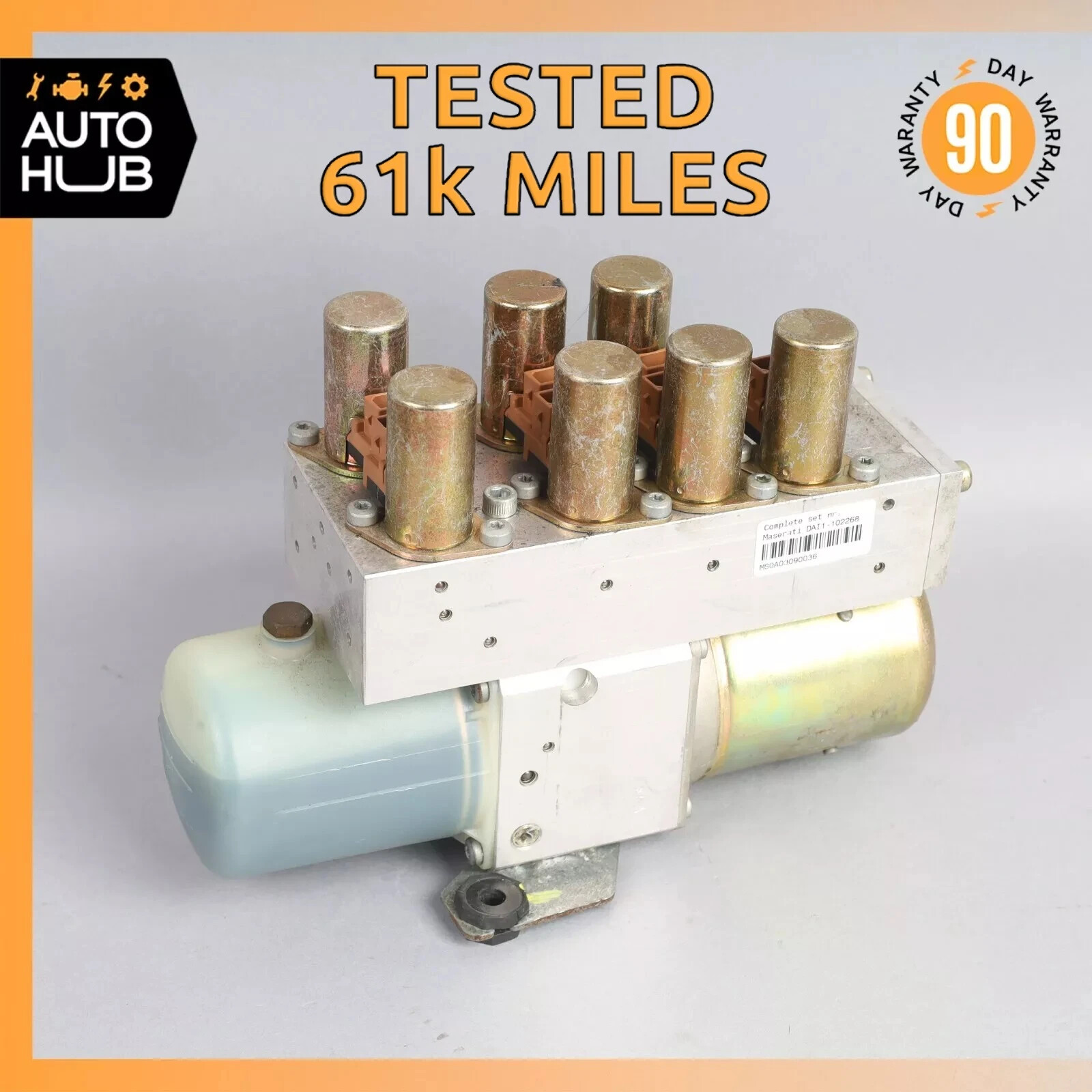 02-07 Maserati Spyder 4200 M138 Convertible Top Hydraulic Pump Motor OEM 61k