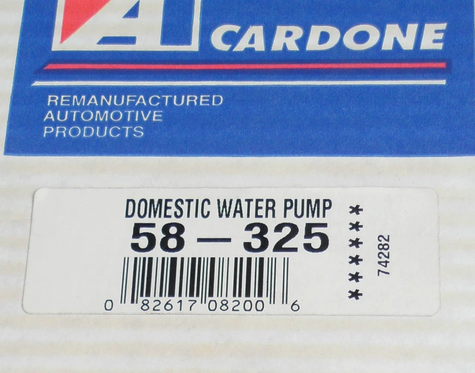 Bomba de agua del motor 58-325 Cardone-CHEVROLET-S10 Blazer, camioneta S10, GMC-S15 Jimmy Foto 2 de 2