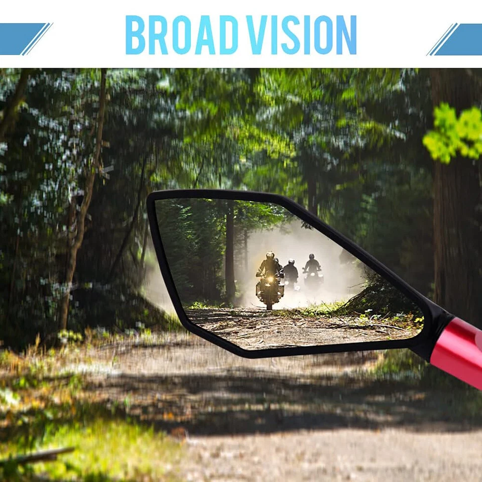 Espejos retrovisores laterales para moto Ducati Monster 796 969 900 1000 1100 1200 Foto 2 de 4